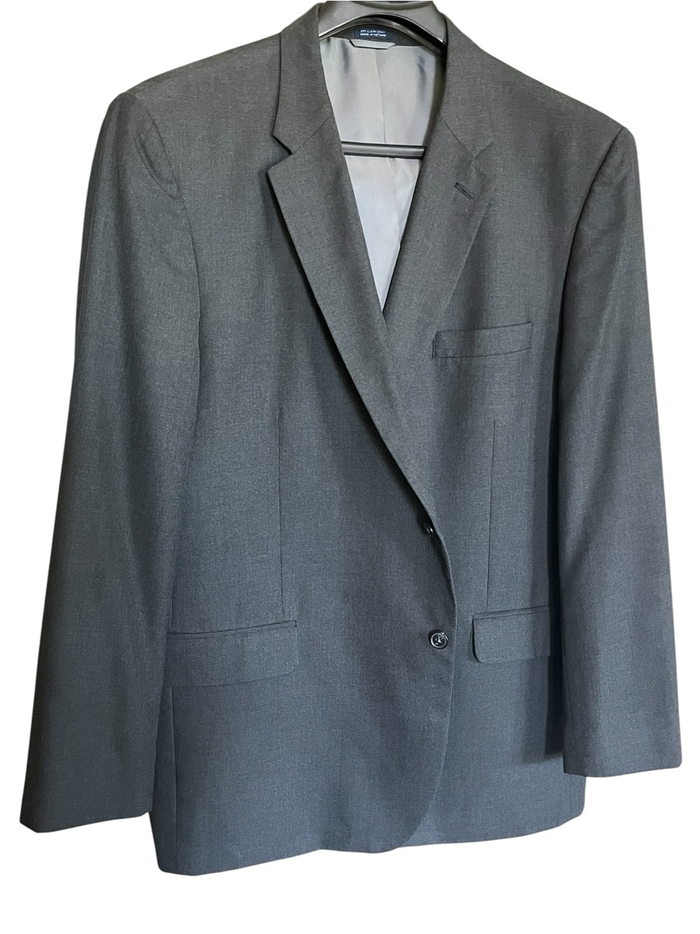 Saddlebred Men's Classic Two-Button Gray Blazer/Sport Coat Size 52 L